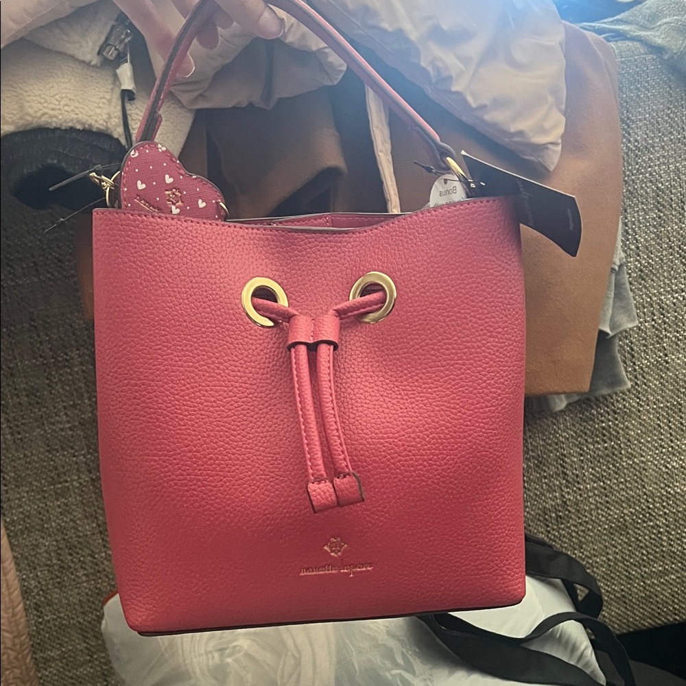 Nanette Lepore Pink Bucket Shoulder Bag